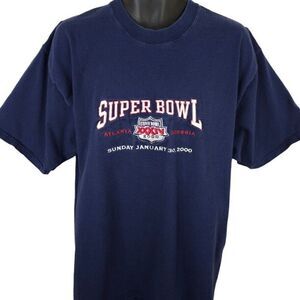 Super Bowl XXXIV T Shirt Mens Size XL Vintage Y2K 2000 Los Angeles Rams NFL